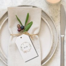 Elegant Watercolor Blommigt Monogram Bröllop Gift 