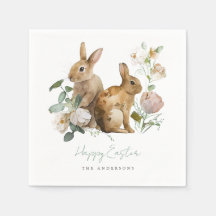 Elegant Watercolor Blommigt Påsk