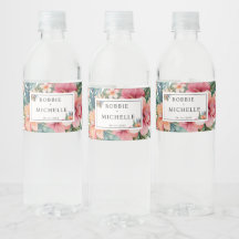 Elegant Watercolor Bröllop Blommigt Boho