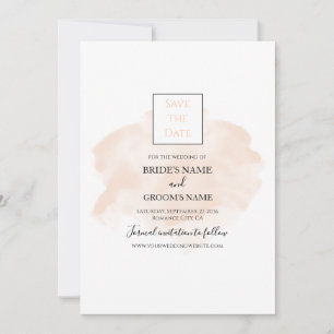 Elegant Watercolor Bröllop Spara Datumet