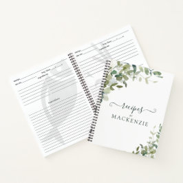 Elegant Watercolor Eucalyptus Botanical Recipe