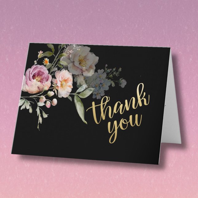 Elegant Watercolor Floral Budget Retirement Tack Kort (Skapare uppladdad)
