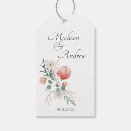 Elegant Watercolor Floral Presentetikett
