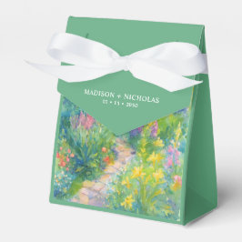 Elegant Watercolor Garden Themed Wedding Presentaskar