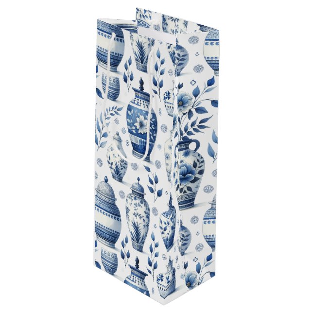 Elegant Watercolor Ginger Burk Mönster (Framsidan Vinklad)