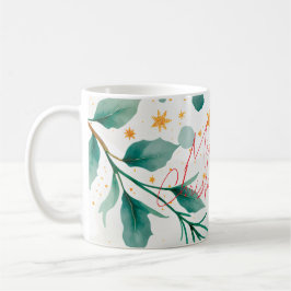 Elegant Watercolor God jul Kaffemugg