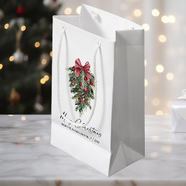 Elegant Watercolor Gräs Calligraphy Bläck jul