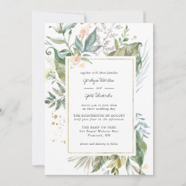 Elegant Watercolor Greenery | ROSA BLOMMIGT BRÖLLO