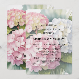 Elegant Watercolor Hydrangea Engagement Party  Inbjudningar