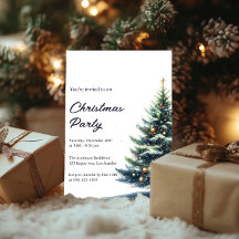 Elegant Watercolor Julgran Julfest