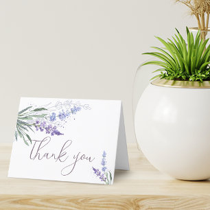 Elegant Watercolor Lavenders Blank Tack Kort