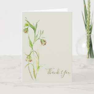 Elegant Watercolor Lily Tack Kort