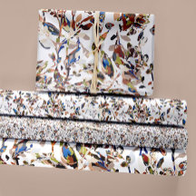 Elegant Watercolor Löv Berries Blommigt