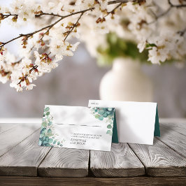 Elegant Watercolor Löv Folate Place Card Placeringskort