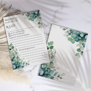 Elegant Watercolor Löv OSA kort