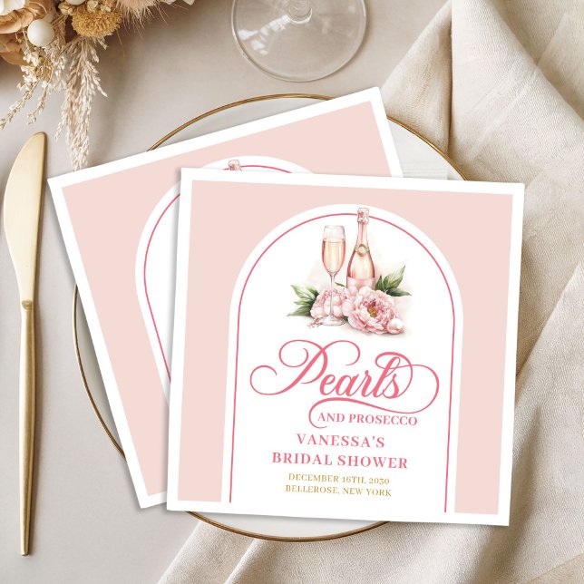 Elegant watercolor napkins bridal shower design pappersservett (Elegant watercolor napkins bridal shower design

)