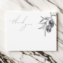 Elegant Watercolor Olive Gren