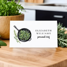 Elegant Watercolor Personal Chef QR-kod