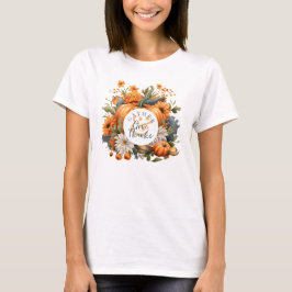 Elegant Watercolor Pumpkin-Thanksgiving T Shirt