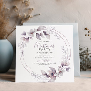 Elegant Watercolor Ram   Juldagen Julfest Inbjudningar