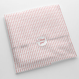 Elegant Watercolor Red Ribbon Stripes