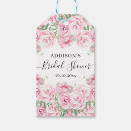 Elegant Watercolor Ro Möhippa Presentetikett