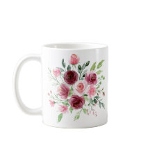 Elegant Watercolor Ro Mugg
