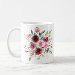 Elegant Watercolor Ro Mugg