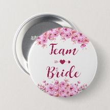 Elegant Watercolor Rosa Blommigt Team Bride