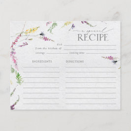 Elegant Watercolor Shower Recification Card