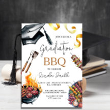 Elegant Watercolor Studenten BBQ
