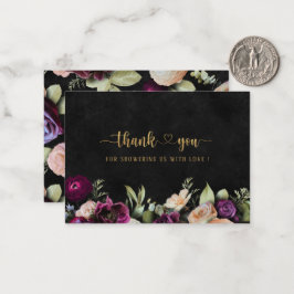 Elegant Watercolor tapestry-blommor tack vare Brid Anteckningskort