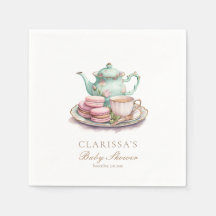 Elegant Watercolor Tea Party Baby Shower