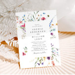 Elegant Watercolor Vild Flowers Bröllop Inbjudningar<br><div class="desc">Om du vill göra ytterligare anpassningar klickar du på "Anpassa den här mallen" och sedan på "Redigera med Design Verktyg". Snyggten kan redigeras enkelt för att använda bröllop-mallar,  fler objekt finns i butiken (inbjudningar,  osa,  tackkort,  papper och dekoration). Kontakta mig om du behöver hjälp eller matchande artiklar.</div>