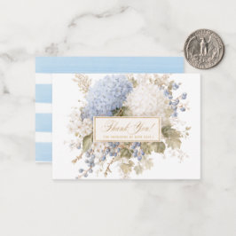 Elegant Watercolor Vintage hydrangea flover Baby s Anteckningskort