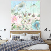 Elegant Watercolor Vintage Wildblommor