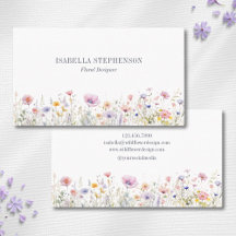 Elegant Watercolor Wildblomma Blommigt Design