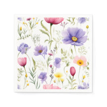 Elegant Watercolor Wildblomma