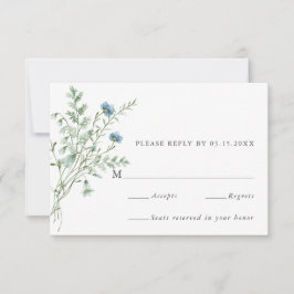 Elegant Watercolor Wildblommor Bröllop OSA