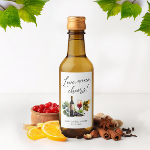 Elegant Watercolor Winery Möhippa Vinetikett