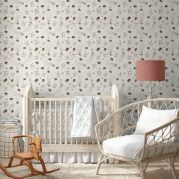 Elegant Watercolor Woodland Winterberry Pattern