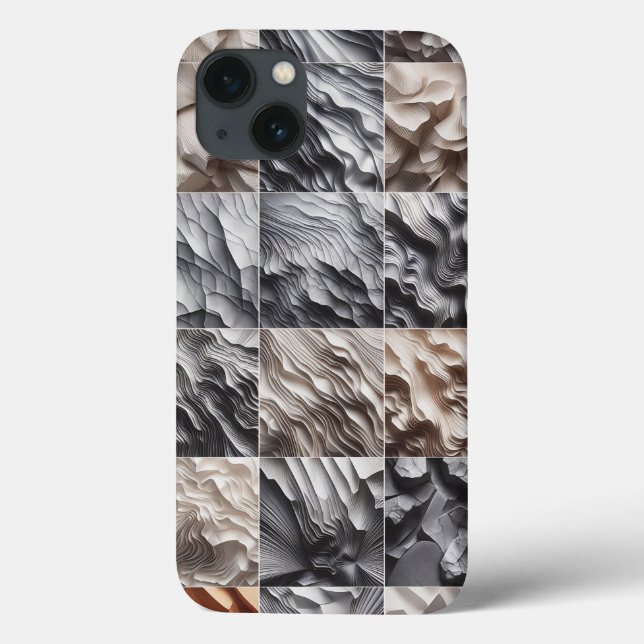 Elegant Wave Texture Phone Case - Sophisticated (Baksida)