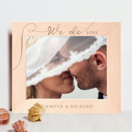Elegant We Do Wedding Calligraphy Laser Engraved