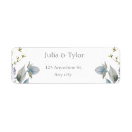 Elegant  Wedding Address Label Returadress Etikett