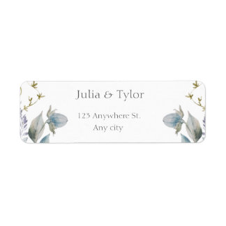 Elegant  Wedding Address Label Returadress Etikett