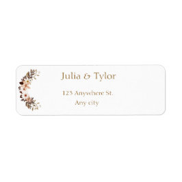 Elegant  Wedding Address Label Returadress Etikett