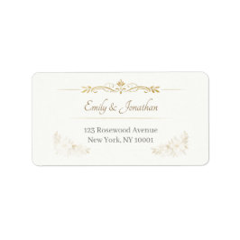 Elegant Wedding Address Labels Adressetikett