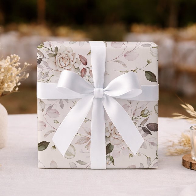 Elegant Wedding & Bridal Shower Wrapping Paper Presentpapper (Skapare uppladdad)
