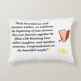 Elegant Wedding Card – Chic Black Heels with Pink  Prydnadskudde