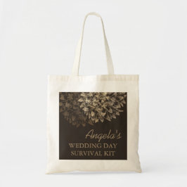Elegant Wedding Day Survival Kit Bag Tygkasse